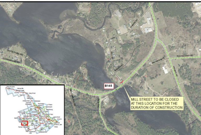 Combermere Bridge under construction until November